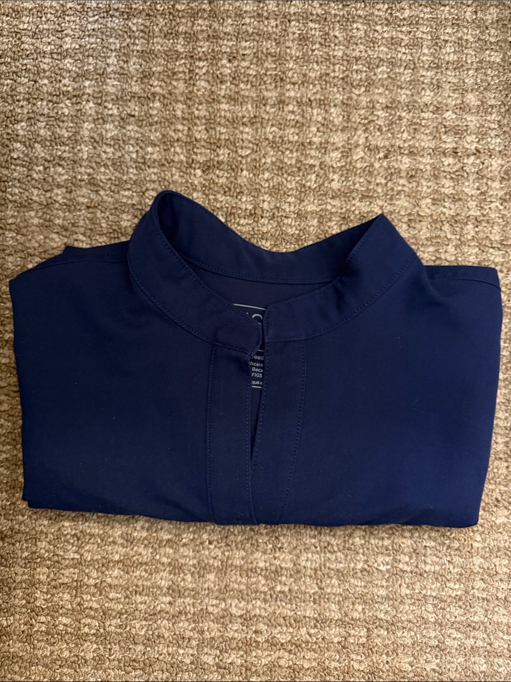 FIGS Rafaela Oversized Scrub Top - XS navy